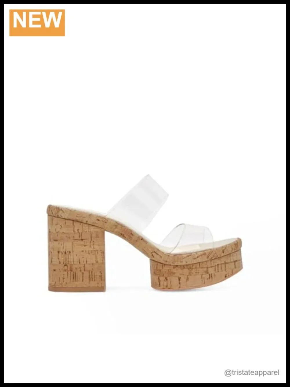 Platform Wedge Sandals Womens Slip On Open Toe Cork Chunky Heel Summer Beach